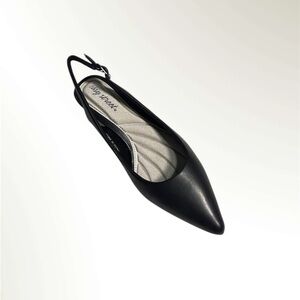 Faye Slingback Kitten-Heel Pumps